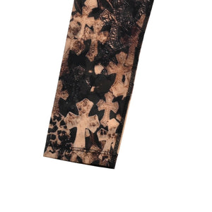 新品未使用 CHROME HEARTS クロムハーツ All Over Cross Print Mesh Long Sleeve Tops セメタリークロス ロンT Sサイズ 中古 4a006029