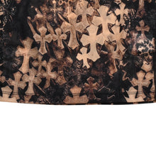 画像をギャラリービューアに読み込む, 新品未使用 CHROME HEARTS クロムハーツ All Over Cross Print Mesh Long Sleeve Tops セメタリークロス ロンT Sサイズ 中古 4a006029