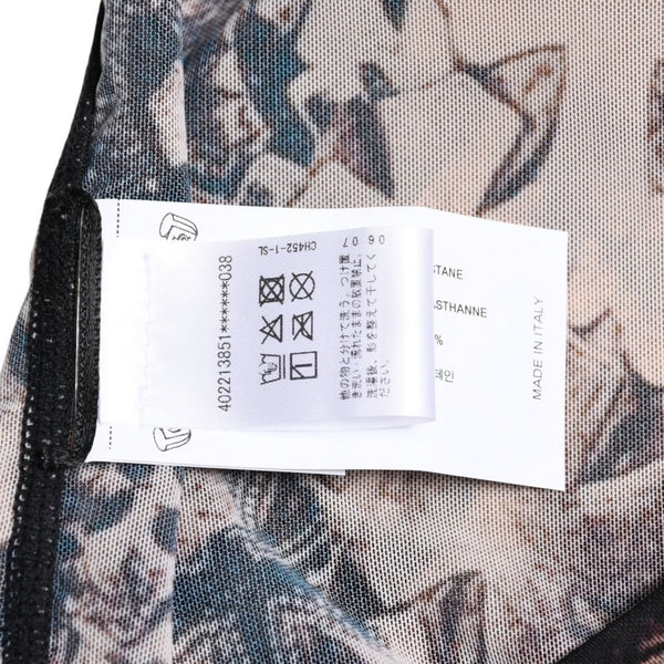 新品未使用 CHROME HEARTS クロムハーツ All Over Cross Print Mesh Long Sleeve Tops セメタリークロス ロンT Sサイズ 中古 4a006029