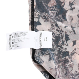 新品未使用 CHROME HEARTS クロムハーツ Waterfall Cross Print Mesh Bodysuit セメタリークロス ボディスーツ Sサイズ 中古 4a003150