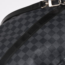 画像をギャラリービューアに読み込む, 極美品 LOUIS VUITTON ルイヴィトン キーポルバンドリエール55 ボストンバッグ N41413 ダミエグラフィット ブラック 中古 4a006033
