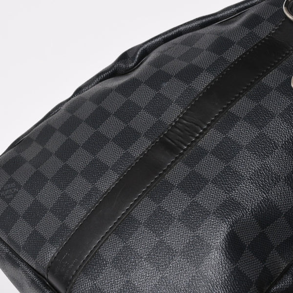 極美品 LOUIS VUITTON ルイヴィトン キーポルバンドリエール55 ボストンバッグ N41413 ダミエグラフィット ブラック 中古 4a006033