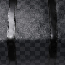 画像をギャラリービューアに読み込む, 極美品 LOUIS VUITTON ルイヴィトン キーポルバンドリエール55 ボストンバッグ N41413 ダミエグラフィット ブラック 中古 4a006033