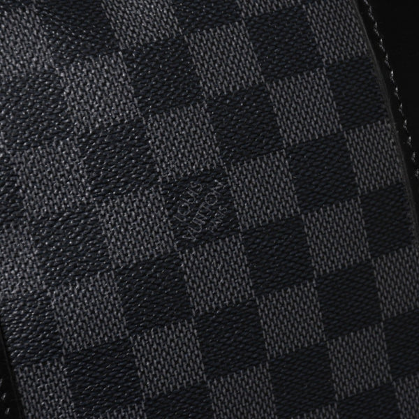 極美品 LOUIS VUITTON ルイヴィトン キーポルバンドリエール55 ボストンバッグ N41413 ダミエグラフィット ブラック 中古 4a006033