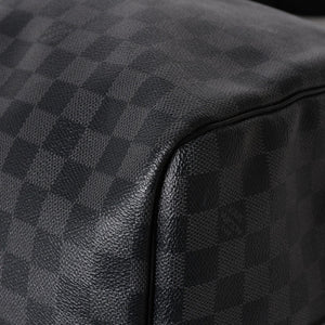極美品 LOUIS VUITTON ルイヴィトン キーポルバンドリエール55 ボストンバッグ N41413 ダミエグラフィット ブラック 中古 4a006033