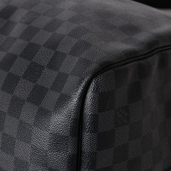 極美品 LOUIS VUITTON ルイヴィトン キーポルバンドリエール55 ボストンバッグ N41413 ダミエグラフィット ブラック 中古 4a006033
