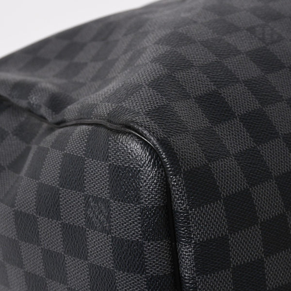 極美品 LOUIS VUITTON ルイヴィトン キーポルバンドリエール55 ボストンバッグ N41413 ダミエグラフィット ブラック 中古 4a006033