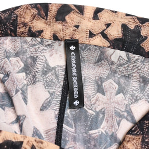 新品未使用品 CHROME HEARTS クロムハーツ Cemetery Cross Mesh Lace Flare Long Pants セメタリークロス フレアパンツ XSサイズ 中古 4a006030