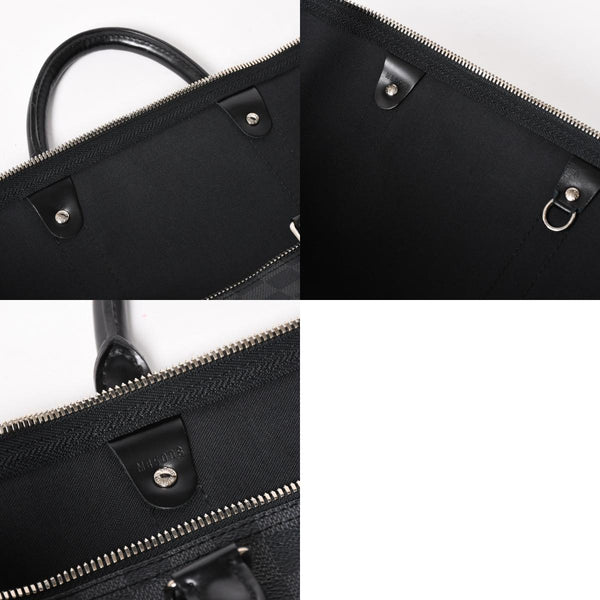 極美品 LOUIS VUITTON ルイヴィトン キーポルバンドリエール55 ボストンバッグ N41413 ダミエグラフィット ブラック 中古 4a006033