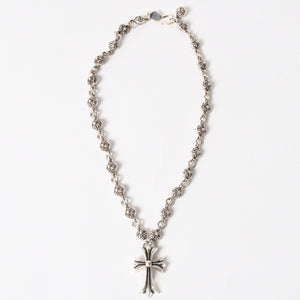 極美品 CHROME HEARTS クロムハーツ #1 CRSBL CHN SML CH CRS 20inch #1クロスボールチェーン スモールCHクロス ネックレス 20インチ 重量約118.8g 中古 4a006042