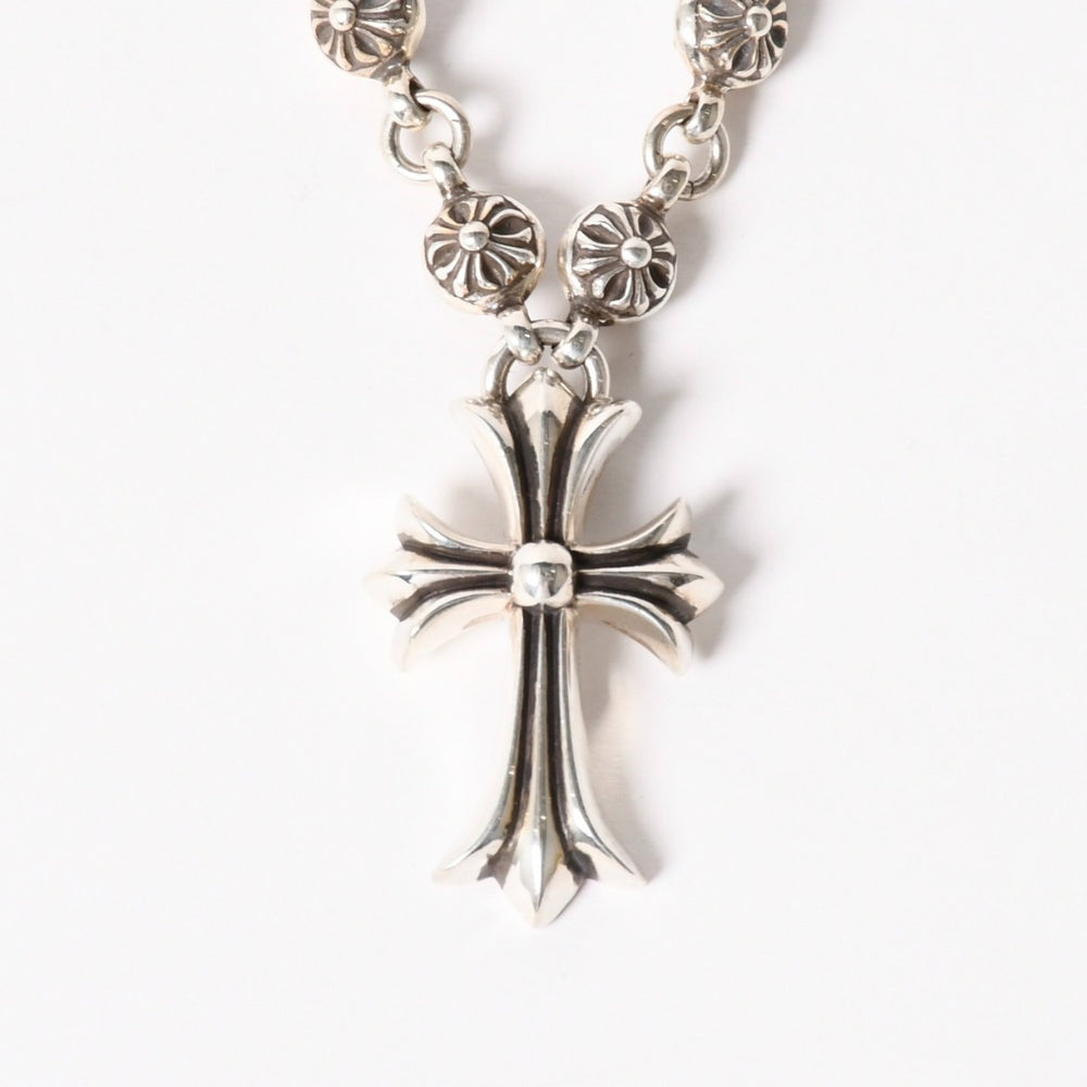 極美品 CHROME HEARTS クロムハーツ #1 CRSBL CHN SML CH CRS 20inch #1クロスボールチェーン スモールCHクロス ネックレス 20インチ 重量約118.8g 中古 4a006042