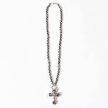 画像をギャラリービューアに読み込む, CHROME HEARTS クロムハーツ フィリグリークロス 19インチ ペーパーチェーン 重量58.94g .925 1998 1999刻印 アクセサリー シルバー925 美品 中古 4a006041