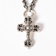 画像をギャラリービューアに読み込む, CHROME HEARTS クロムハーツ フィリグリークロス 19インチ ペーパーチェーン 重量58.94g .925 1998 1999刻印 アクセサリー シルバー925 美品 中古 4a006041