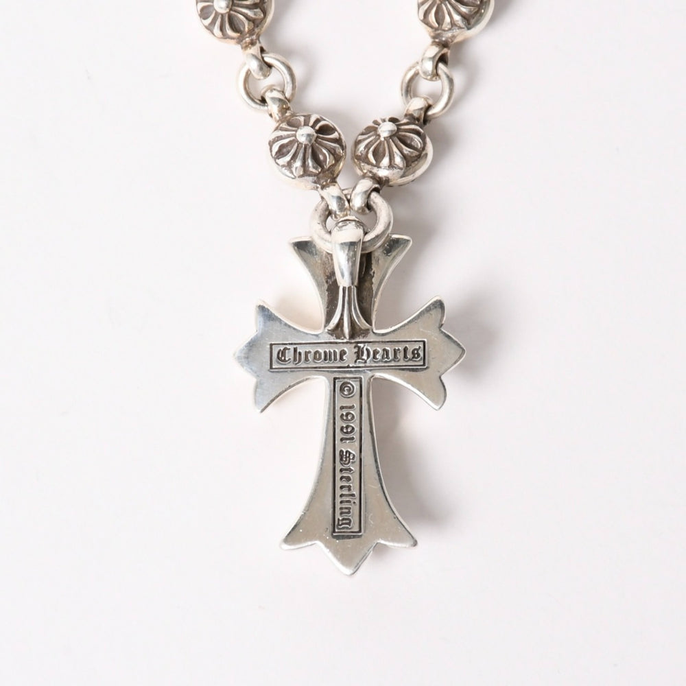 極美品 CHROME HEARTS クロムハーツ #1 CRSBL CHN SML CH CRS 20inch #1クロスボールチェーン スモールCHクロス ネックレス 20インチ 重量約118.8g 中古 4a006042