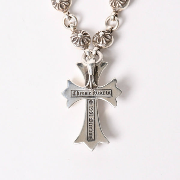 極美品 CHROME HEARTS クロムハーツ #1 CRSBL CHN SML CH CRS 20inch #1クロスボールチェーン スモールCHクロス ネックレス 20インチ 重量約118.8g 中古 4a006042