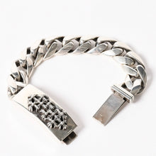 画像をギャラリービューアに読み込む, CHROME HEARTS クロムハーツ IDブレスレット ブレスレット セメタリークロス Cemetary Cross Bracelet 11リンク 重量約106.15g 美品 中古 4a006037