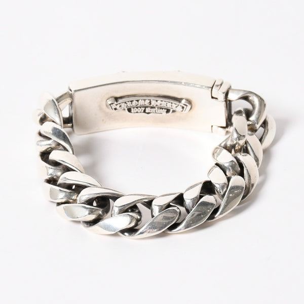 CHROME HEARTS クロムハーツ IDブレスレット ブレスレット セメタリークロス Cemetary Cross Bracelet 11リンク 重量約106.15g 美品 中古 4a006037