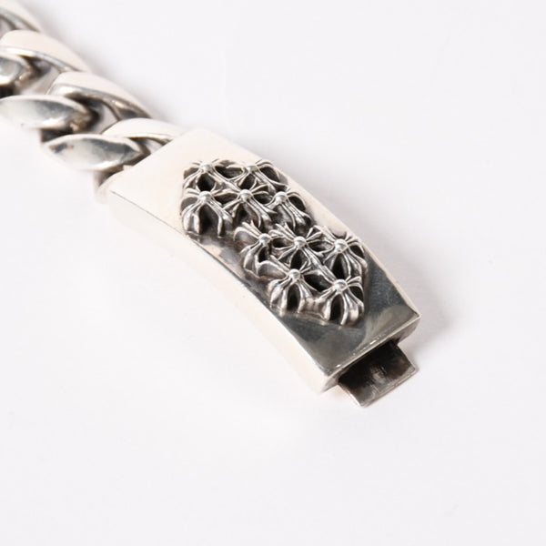 CHROME HEARTS クロムハーツ IDブレスレット ブレスレット セメタリークロス Cemetary Cross Bracelet 11リンク 重量約106.15g 美品 中古 4a006037