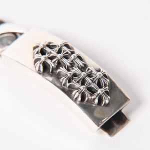 CHROME HEARTS クロムハーツ IDブレスレット ブレスレット セメタリークロス Cemetary Cross Bracelet 11リンク 重量約106.15g 美品 中古 4a006037