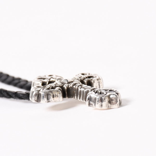CHROME HEARTS クロムハーツ フィリグリークロス レザーブレイド ネックレス シルバー925 シルバー スターリングシルバー 重量約37.12g 美品 中古 4a005988