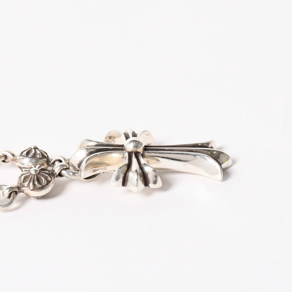 極美品 CHROME HEARTS クロムハーツ #1 CRSBL CHN SML CH CRS 20inch #1クロスボールチェーン スモールCHクロス ネックレス 20インチ 重量約118.8g 中古 4a006042