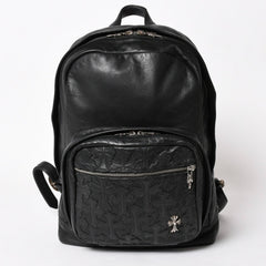 極美品 CHROME HEARTS クロムハーツ 7TH GRADE バックパック セメタリークロスパッチ CHクロス装飾 ガンスリンガー ダガー 中古 4a006036