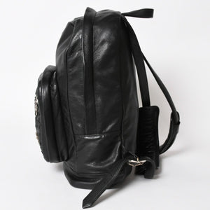 極美品 CHROME HEARTS クロムハーツ 7TH GRADE バックパック セメタリークロスパッチ CHクロス装飾 ガンスリンガー ダガー 中古 4a006036