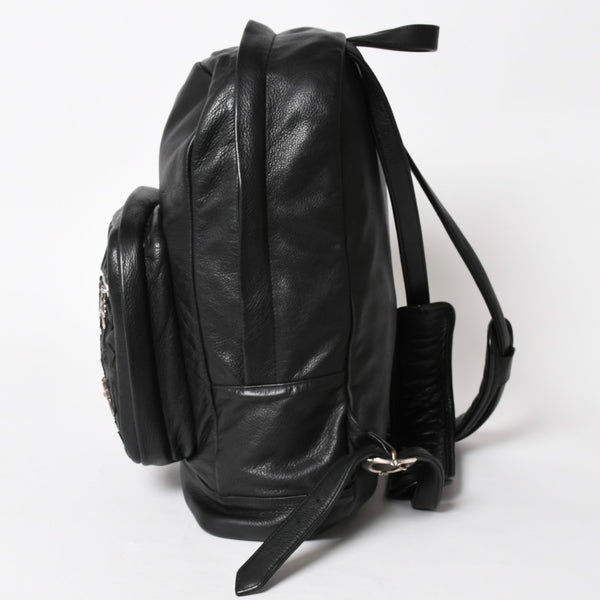 極美品 CHROME HEARTS クロムハーツ 7TH GRADE バックパック セメタリークロスパッチ CHクロス装飾 ガンスリンガー ダガー 中古 4a006036