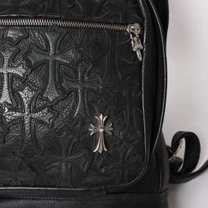 極美品 CHROME HEARTS クロムハーツ 7TH GRADE バックパック セメタリークロスパッチ CHクロス装飾 ガンスリンガー ダガー 中古 4a006036