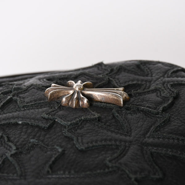 極美品 CHROME HEARTS クロムハーツ 7TH GRADE バックパック セメタリークロスパッチ CHクロス装飾 ガンスリンガー ダガー 中古 4a006036