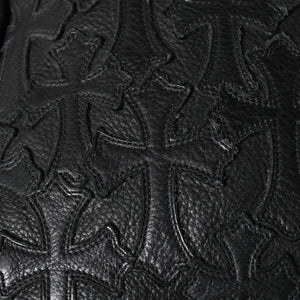 極美品 CHROME HEARTS クロムハーツ 7TH GRADE バックパック セメタリークロスパッチ CHクロス装飾 ガンスリンガー ダガー 中古 4a006036
