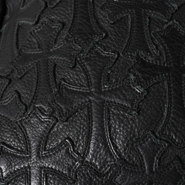 極美品 CHROME HEARTS クロムハーツ 7TH GRADE バックパック セメタリークロスパッチ CHクロス装飾 ガンスリンガー ダガー 中古 4a006036