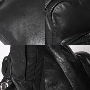 極美品 CHROME HEARTS クロムハーツ 7TH GRADE バックパック セメタリークロスパッチ CHクロス装飾 ガンスリンガー ダガー 中古 4a006036