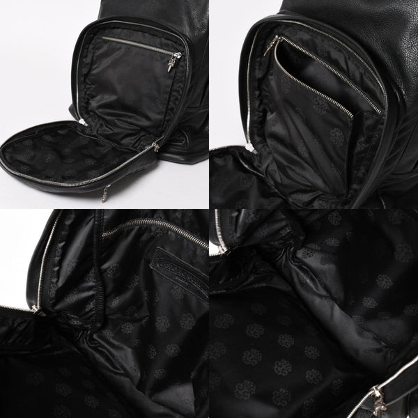 極美品 CHROME HEARTS クロムハーツ 7TH GRADE バックパック セメタリークロスパッチ CHクロス装飾 ガンスリンガー ダガー 中古 4a006036