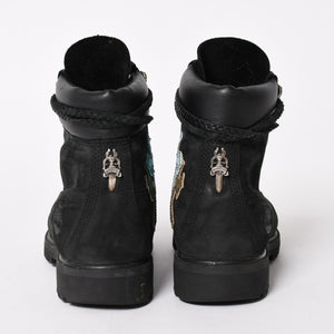 CHROME HEARTS クロムハーツ × Timberland ティンバーランド 6インチブーツ サイズ8M 10073 セメタリークロスパッチ 8パッチ 美品 中古 4a006035