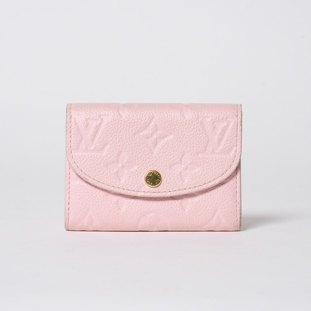 極美品 LOUIS VUITTON ルイヴィトン コインケース 小銭入れ 財布 ポルトモネ ロザリモノグラムアンプラント コンフェッティピンク M29450 中古 4a006056