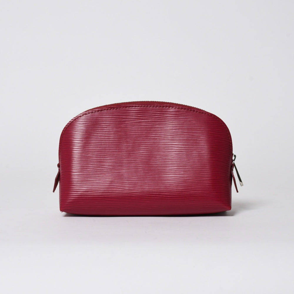 極美品 LOUIS VUITTON ルイヴィトン エピ ポシェット・コスメティック ポーチ M40641 ピンク フューシャ シルバー金具 中古 4a006074