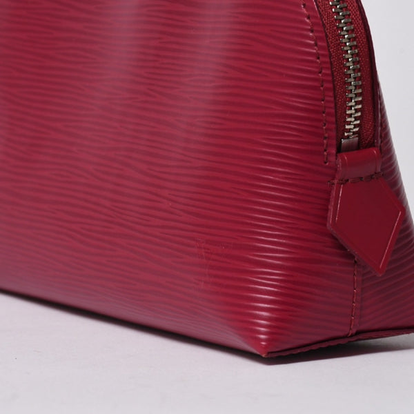 極美品 LOUIS VUITTON ルイヴィトン エピ ポシェット・コスメティック ポーチ M40641 ピンク フューシャ シルバー金具 中古 4a006074