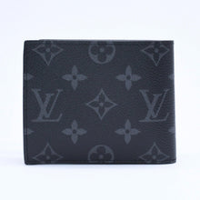 画像をギャラリービューアに読み込む, 新品未使用品 LOUIS VUITTON ルイヴィトン 財布 二つ折り財布 モノグラム・エクリプス ポルトフォイユ・マルコ M62545 ブラック 中古 4a005315