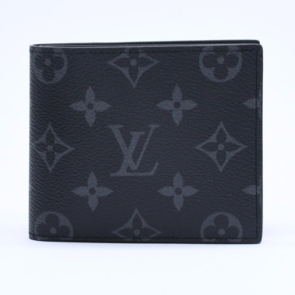新品未使用品 LOUIS VUITTON ルイヴィトン 財布 二つ折り財布 モノグラム・エクリプス ポルトフォイユ・マルコ M62545 ブラック 中古 4a005315