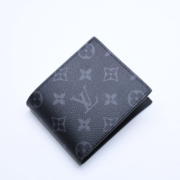 新品未使用品 LOUIS VUITTON ルイヴィトン 財布 二つ折り財布 モノグラム・エクリプス ポルトフォイユ・マルコ M62545 ブラック 中古 4a005315