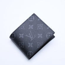 画像をギャラリービューアに読み込む, 新品未使用品 LOUIS VUITTON ルイヴィトン 財布 二つ折り財布 モノグラム・エクリプス ポルトフォイユ・マルコ M62545 ブラック 中古 4a005315
