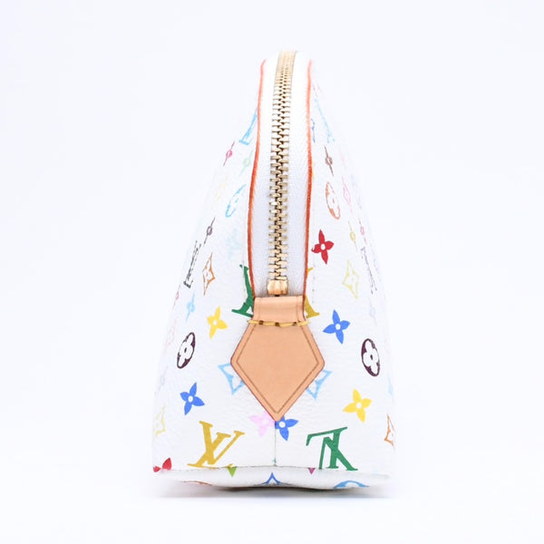 極美品 LOUIS VUITTON ルイヴィトン ポーチ マルチカラー ポシェット コスメティック 化粧ポーチ M47354 ゴールド金具 中古 4a006048