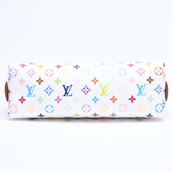 極美品 LOUIS VUITTON ルイヴィトン ポーチ マルチカラー ポシェット コスメティック 化粧ポーチ M47354 ゴールド金具 中古 4a006048