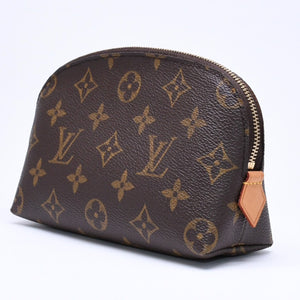 Like new LOUIS VUITTON Pochette Cosmetic PM Pouch M47515 Monogram Brown Gold hardware Used 4a006098
