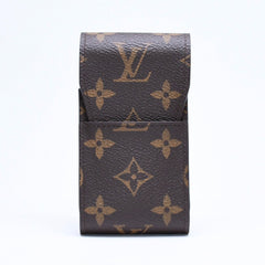 極美品 LOUIS VUITTON ルイヴィトン モノグラム エテュイ シガレットケース ブラウン M63024 タバコケース iQOSケース PVC 中古 4a006059