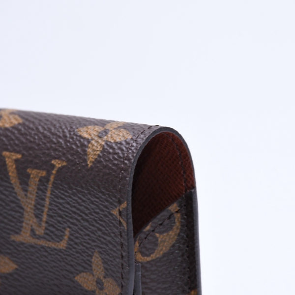 極美品 LOUIS VUITTON ルイヴィトン モノグラム エテュイ シガレットケース ブラウン M63024 タバコケース iQOSケース PVC 中古 4a006059