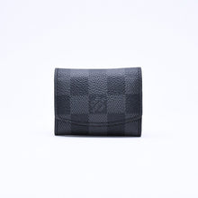 画像をギャラリービューアに読み込む, 極美品 LOUIS VUITTON ルイヴィトン ブトンドゥマンシェット ソーホー カフス M62595 ダミエグラフィット レザー メタル 中古 4a006068