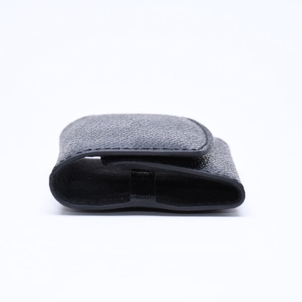 極美品 LOUIS VUITTON ルイヴィトン ブトンドゥマンシェット ソーホー カフス M62595 ダミエグラフィット レザー メタル 中古 4a006068