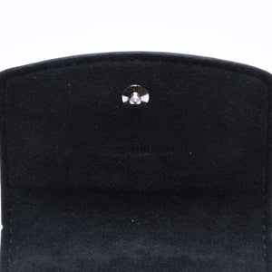 極美品 LOUIS VUITTON ルイヴィトン ブトンドゥマンシェット ソーホー カフス M62595 ダミエグラフィット レザー メタル 中古 4a006068